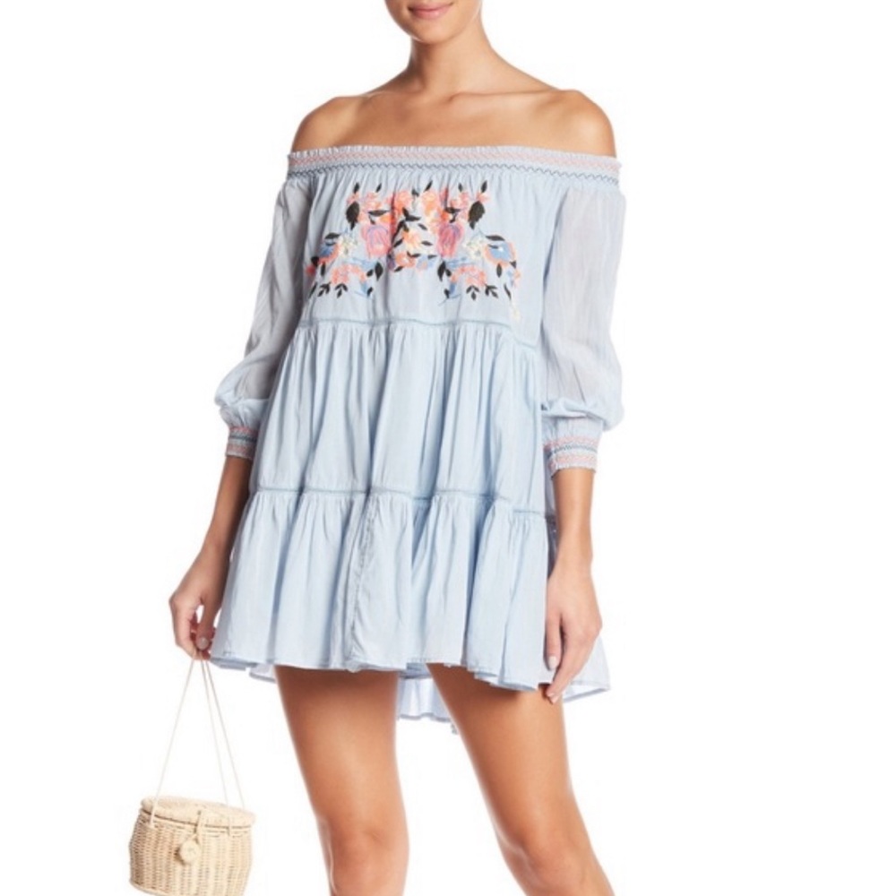 Free People Sunbeams Mini Dress